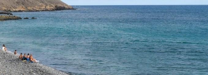 Playa sin vigilancia en Gran Canaria